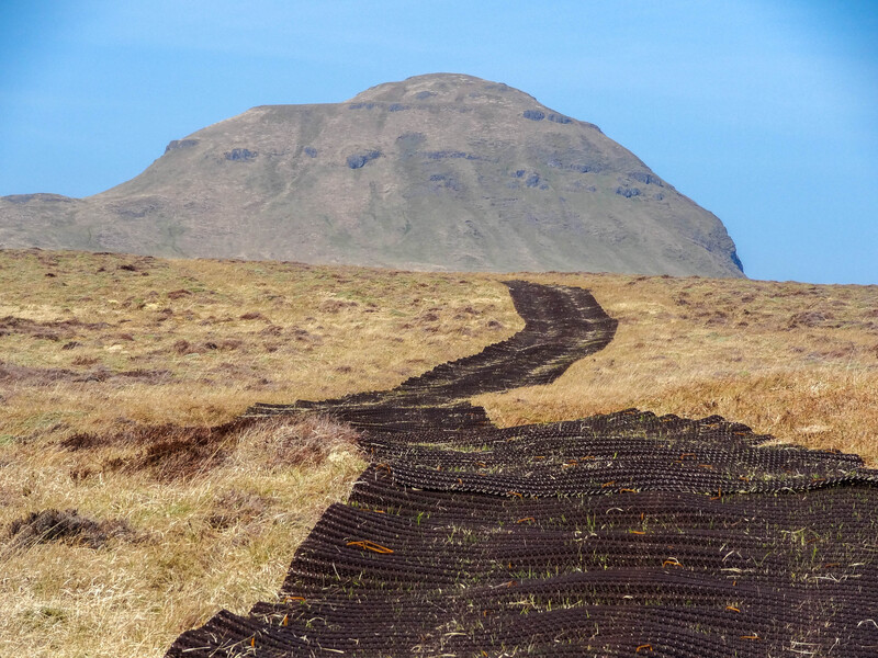 Plastic path to Bloodstone hill, passing Orval