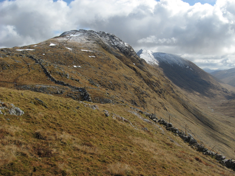 Creag nan Damh from the top of the stalkers path