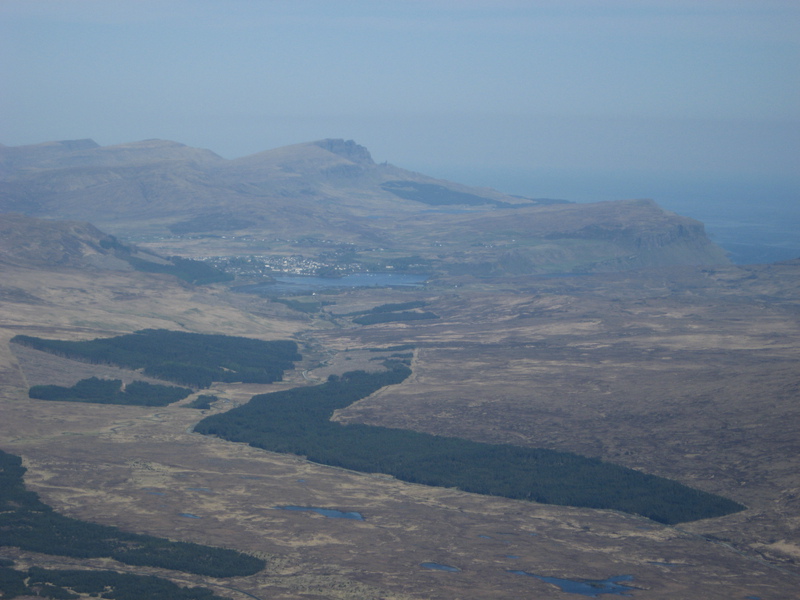 Portree and The Storr from Sgurr a'Bhasteir
