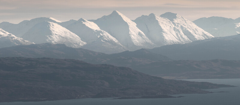 The Five Sisters of Kintail from the Trotternish ridge