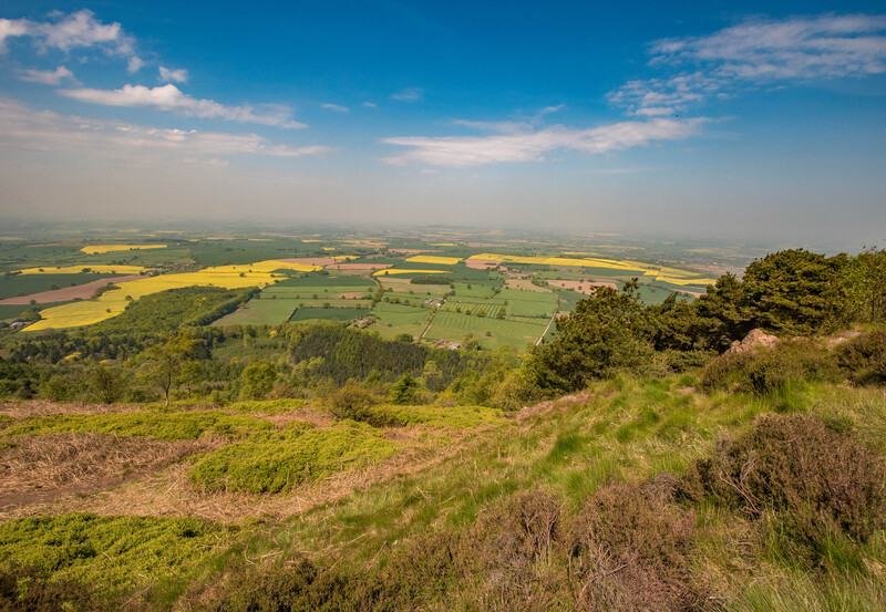 The view over Shropshire from The Wrekin