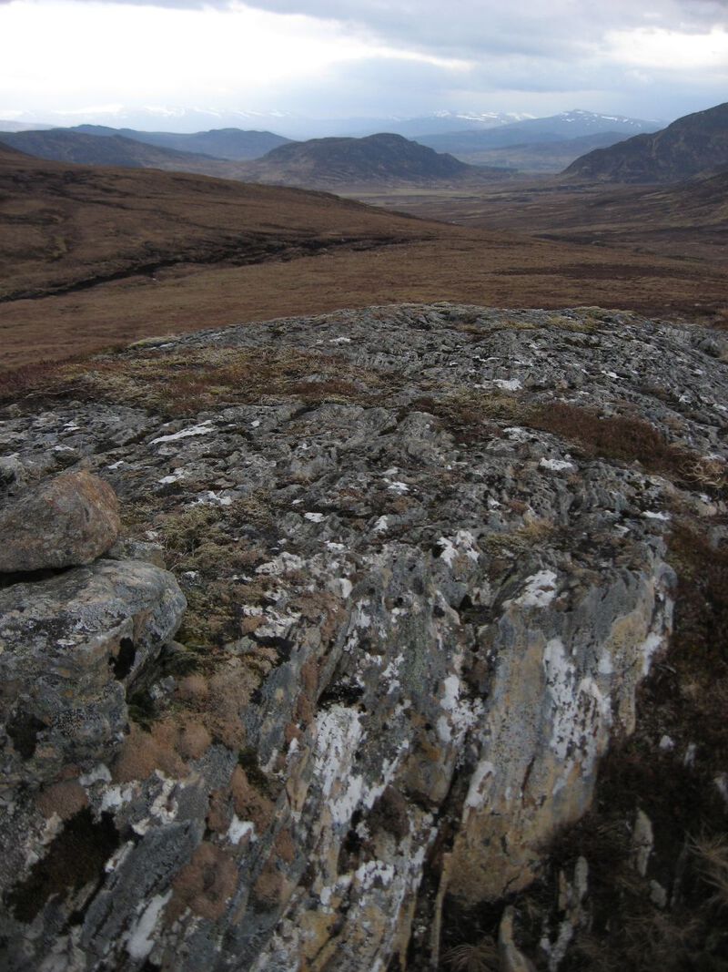 Looking down Gleann Ballach from 600m