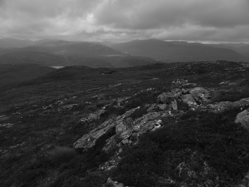 Looking west towards the Glen Shiel hills from Meall Dubh