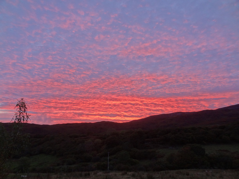 Sunset over Beinn nan Carn