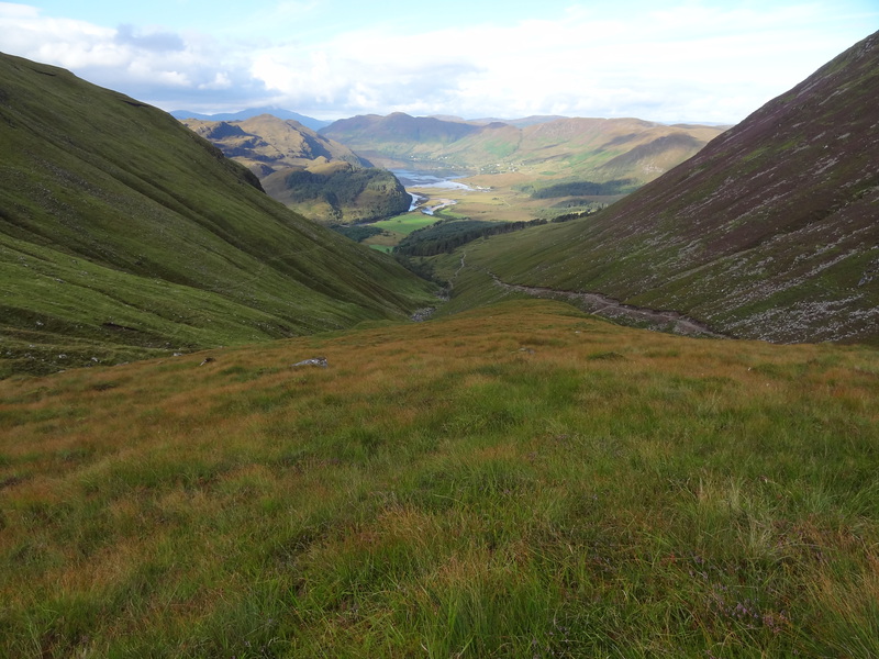 Looking down the Teanga Dubh to Loch Long