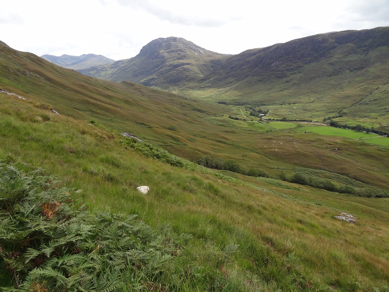Looking east up Glen Elchaig from the Faddoch track