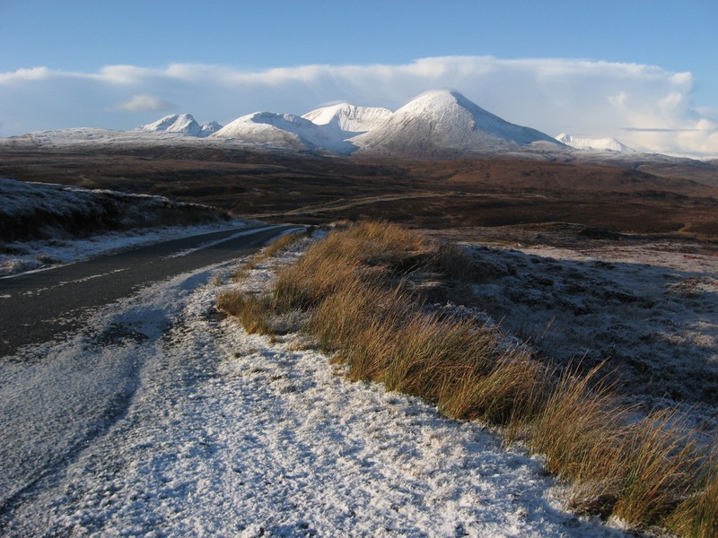 Beinn na Caillich and Blaven from the Heaste road
