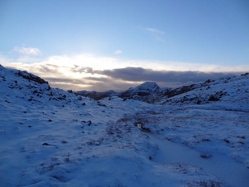 Maol Cheann Dearg from the bealach