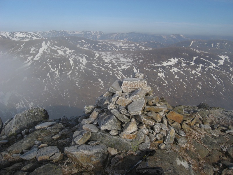 Looking north from the summit of Carn Ghluasaid