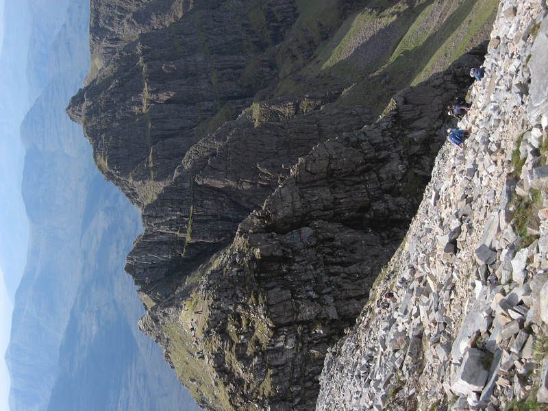 Am Fasarinen pinnacles looking west