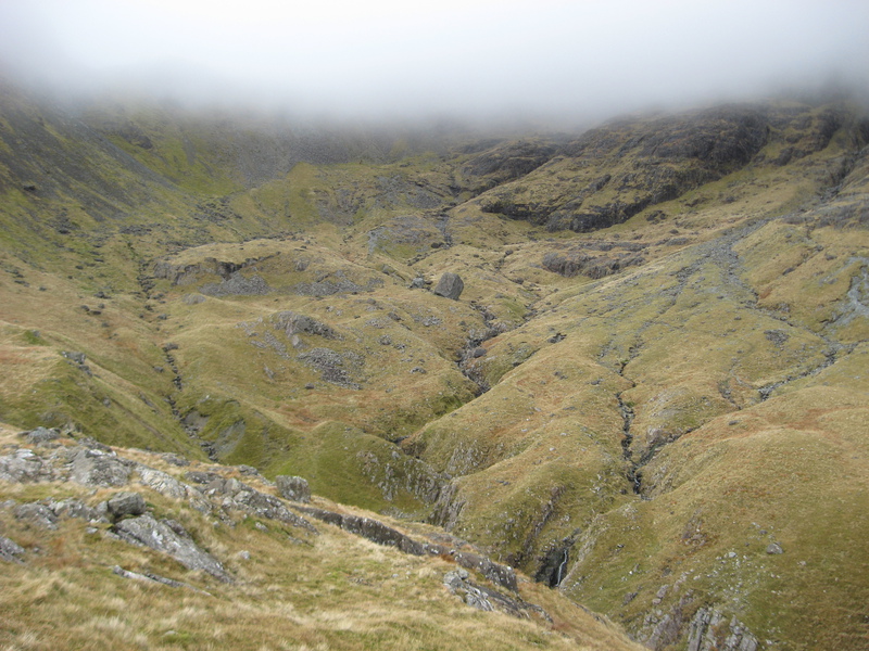 Looking across the coire on Blaven from An Stac