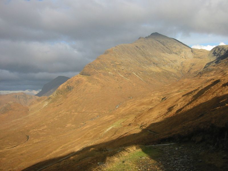 SW ridge of Blaven from the Camasunary path