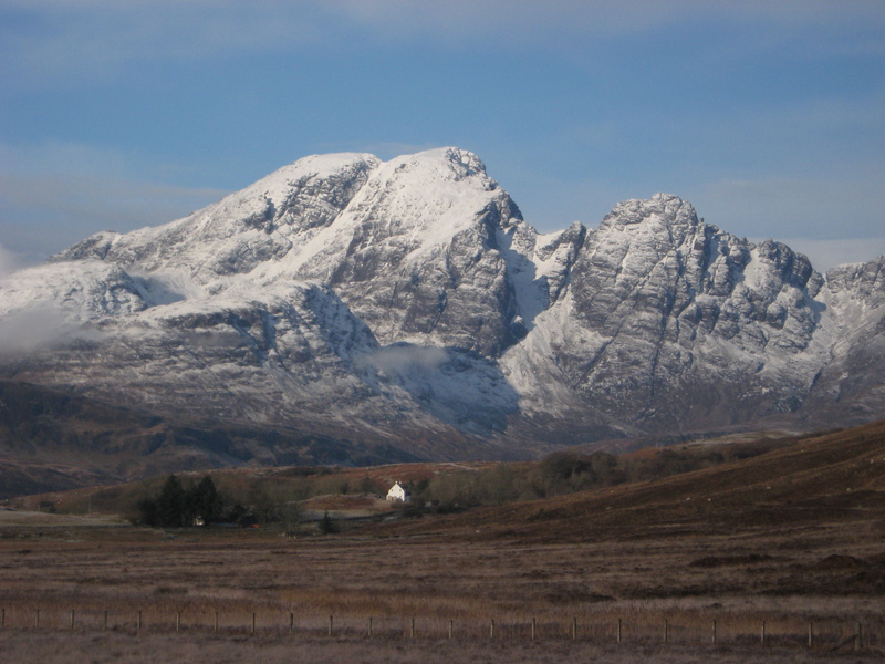 Blaven from the road to Torrin