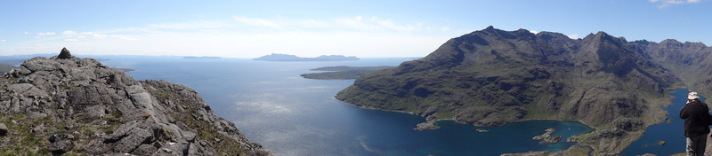 The Cuillin and Isle of Rhum from Sgurr na Stri