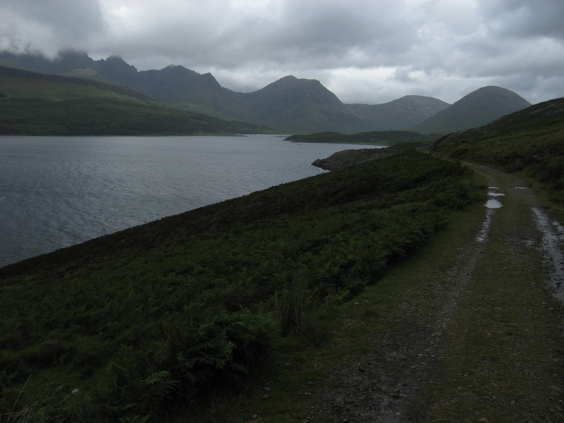 Blaven and the Red Cuillin from the road to Suisinish