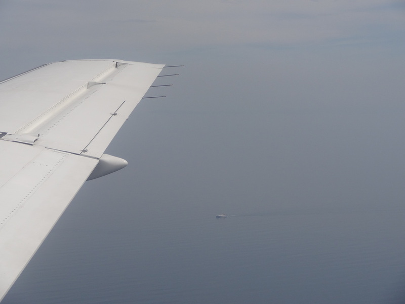 Overtaking the ferry crossing the Minch!