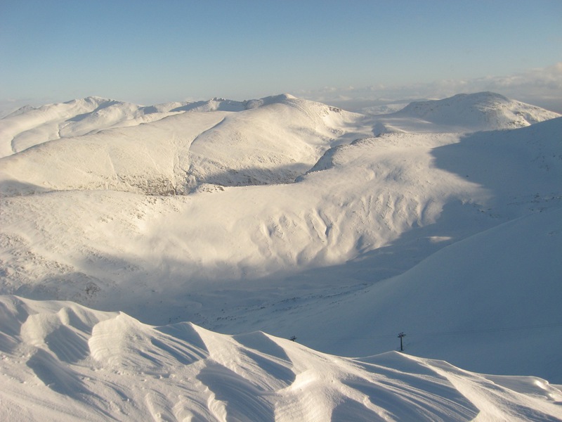The Mamores from Aonach Mor