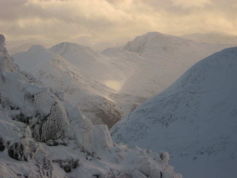 The Mamores from Aonach Mor