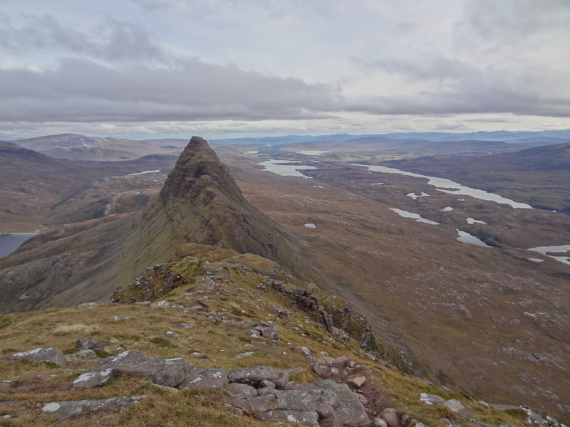 Meall Meadhonach from Suilven summit