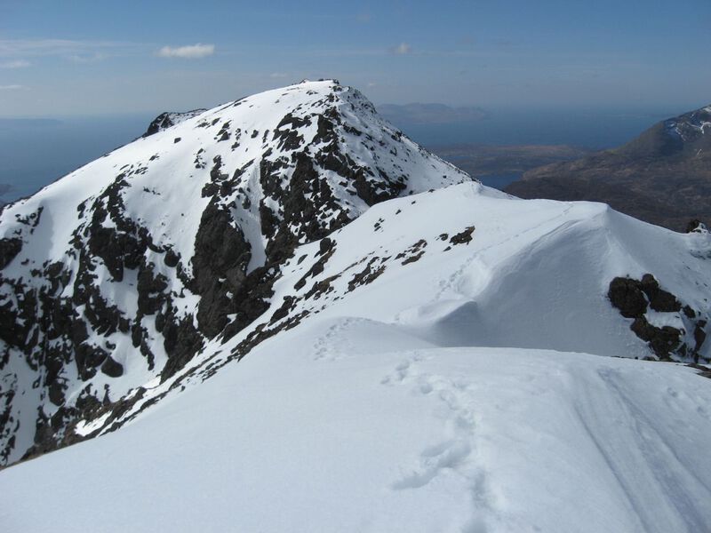 The south top from the summit ridge