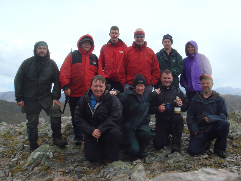 The crew on Stob na Broige