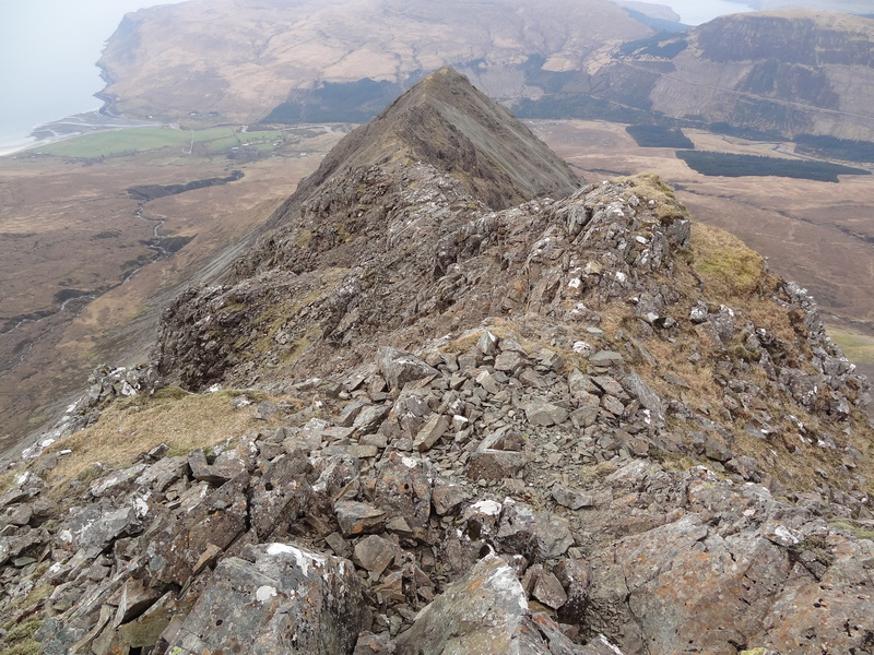 Looking down the west ridge to Sgurr nan Gobhar