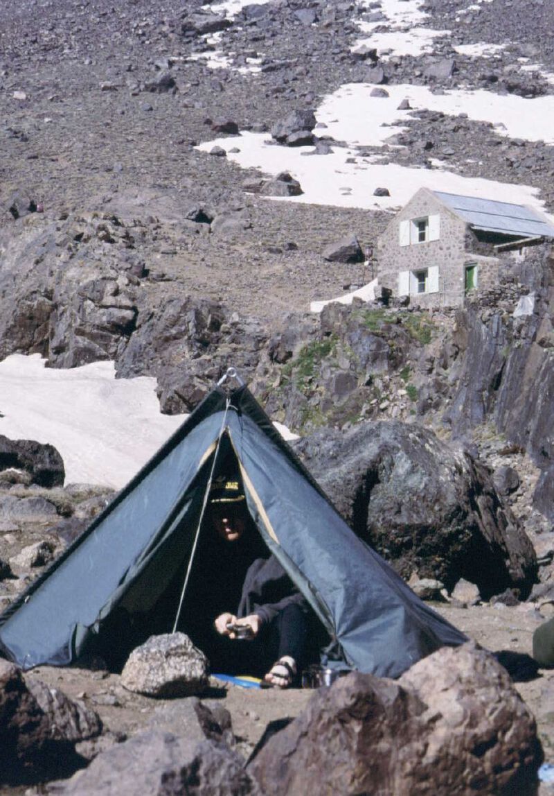 Camp on Toubkal