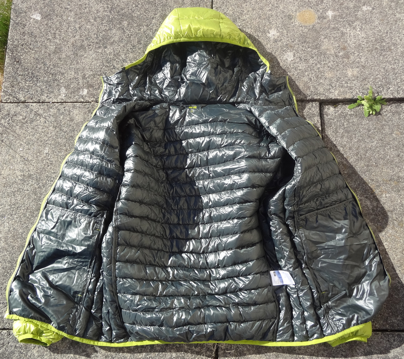UL down jacket inside