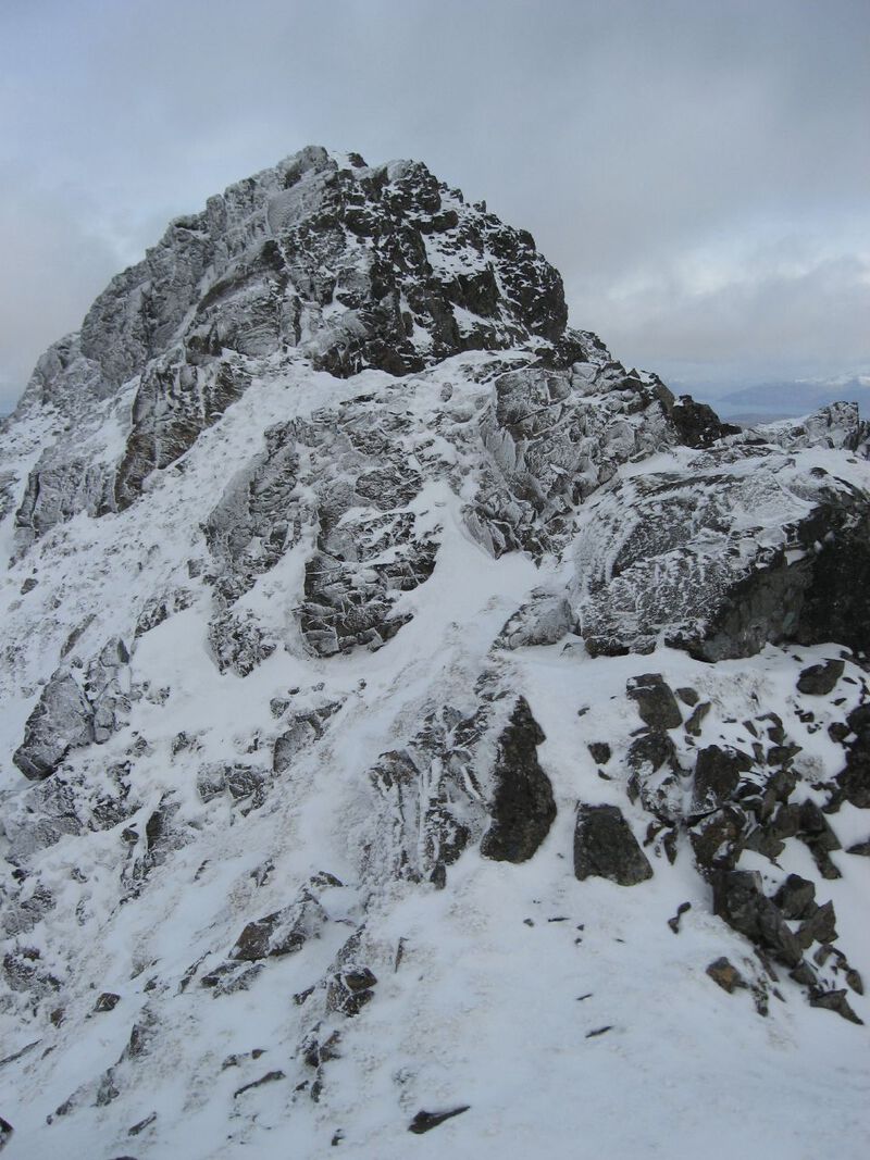 Final part of the north ridge to Garbh Bheinn summit